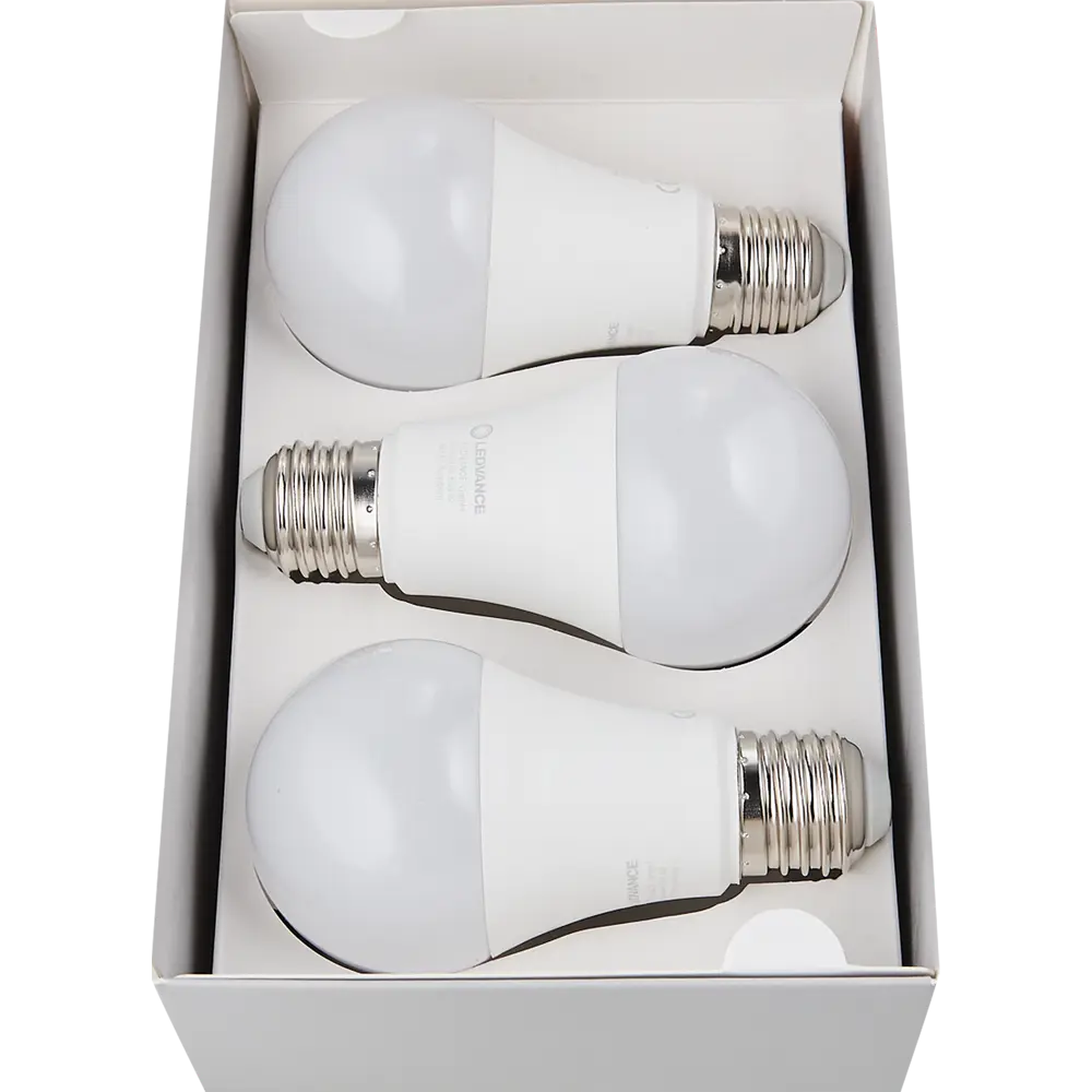 Набор умных ламп светодиодных Wi-Fi Osram Smart Plus E27 220-240 В9.5 Вт груша матовая 1055 лм изменение оттенков белого 3 шт 89143938 STLM-2212151 LEDVANCE  - Вид №4