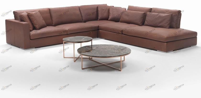 Marelli Секционный угловой диван в коже sun-id-1475007