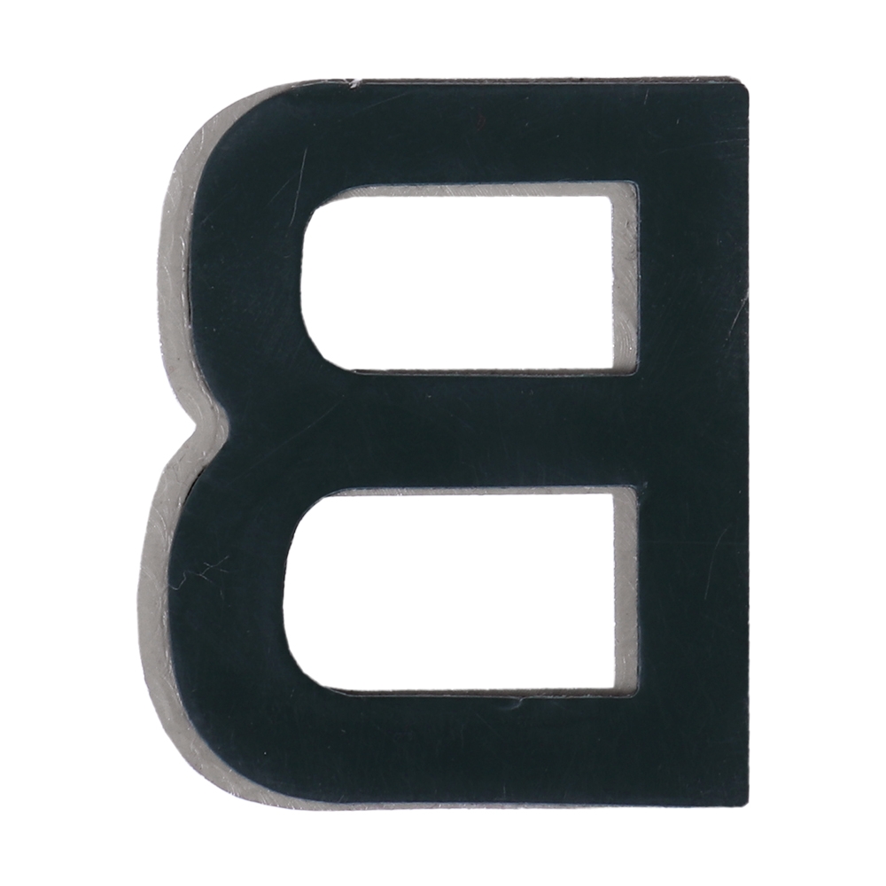 Дверная буква  «В», 32х5х40 мм, матовое серебро LJPS0081 Public Steel Россия  - Вид №1