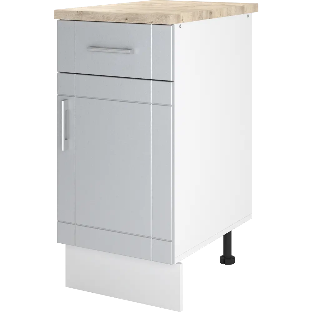 Шкаф напольный Тортора-4 с одним ящиком 40x86x60 см ЛДСП цвет серый Santreyd STLM-2046944