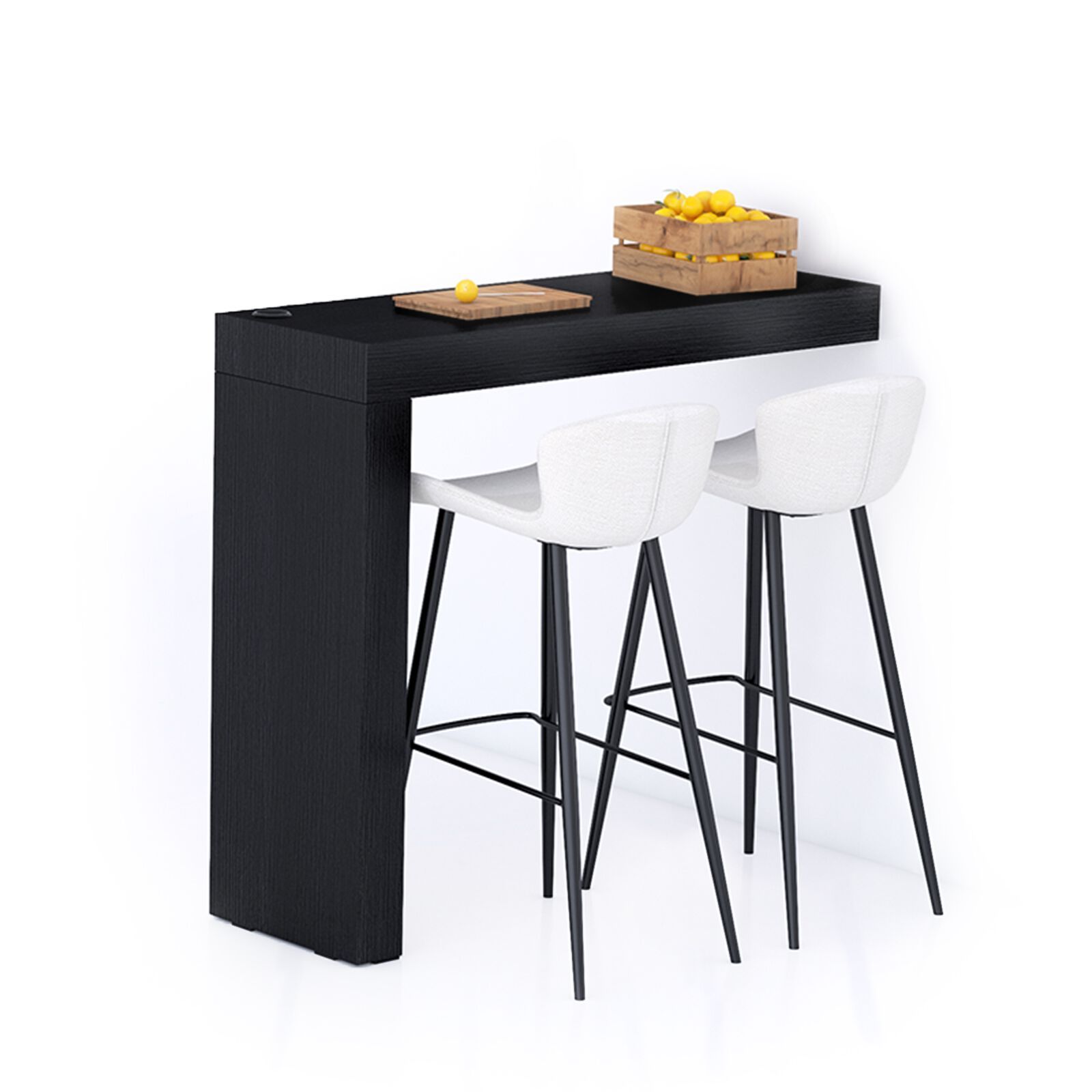 Высокий стол на полуострове в меламине с беспроводным зарядным устройством Mobili Fiver Evolution ARCH-00028433 - Вид №20