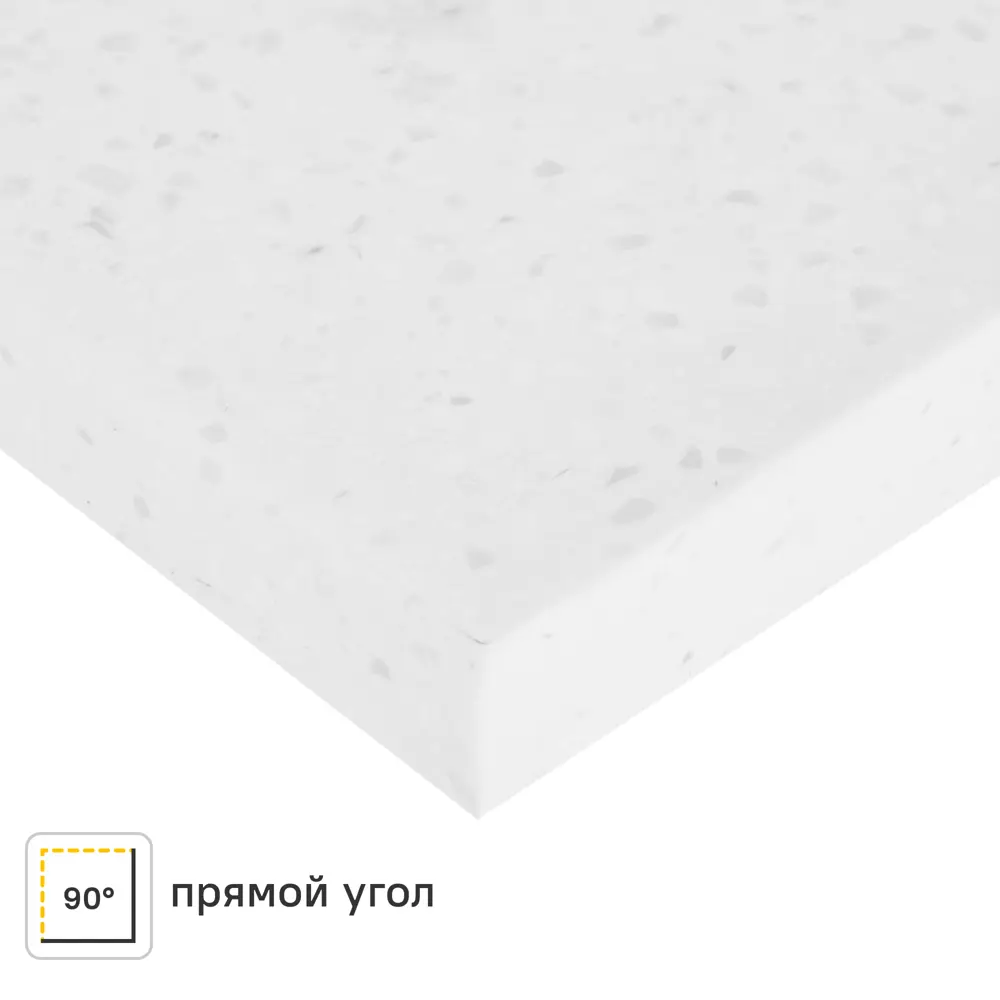 Столешница Арктик 120x60x2 см искусственный камень цвет белый Santreyd STLM-2081398