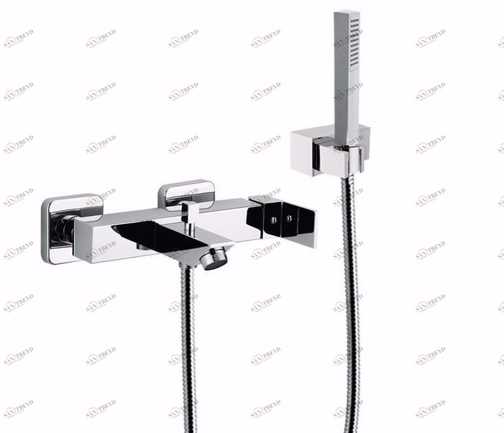 Rubinetteria Giulini Смеситель для ванны настенный с ручным душем на 2 отверстия Pablolux F9801-12