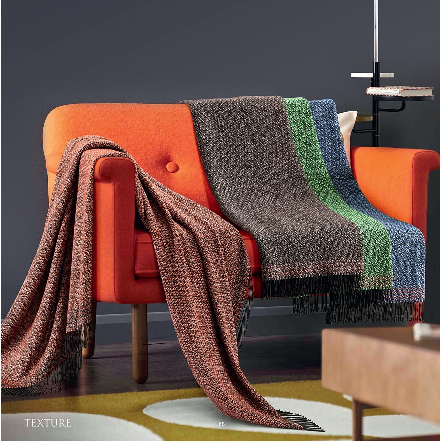 Плед Texture, 130х180 см, коричневый MARZOTTO TEXTURE1200 - Вид №1