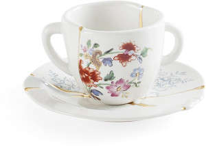 8008215096414 Кофейный набор kintsugi (чашка с блюдцем) Seletti