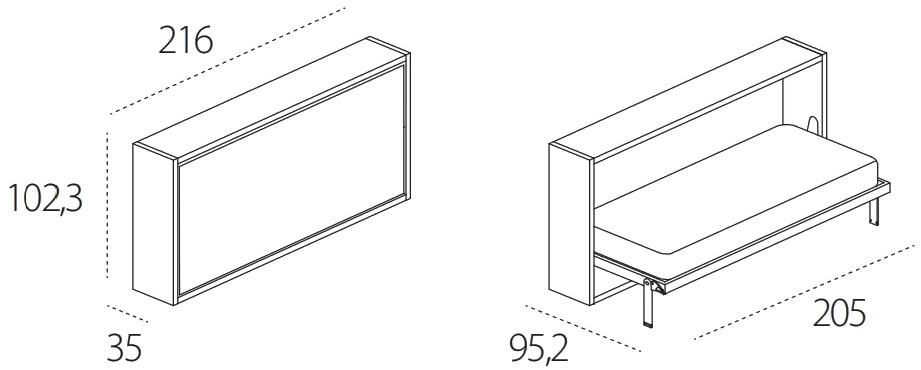 CLEI Раскладная односпальная кровать Kali sun-id-1350303 - Вид №6
