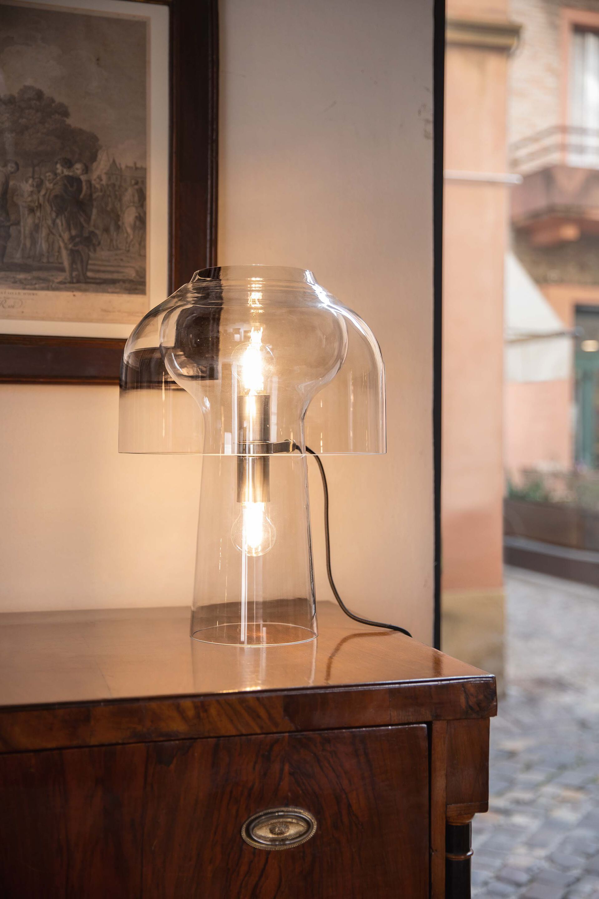 Стеклянная светодиодная настольная лампа Karman LILLY ARCH-00052072 - Вид №4