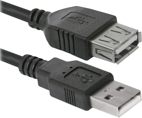 87453 usb кабель usb02-10 usb2.0 am-af, 3.0м Defender Santreyd 