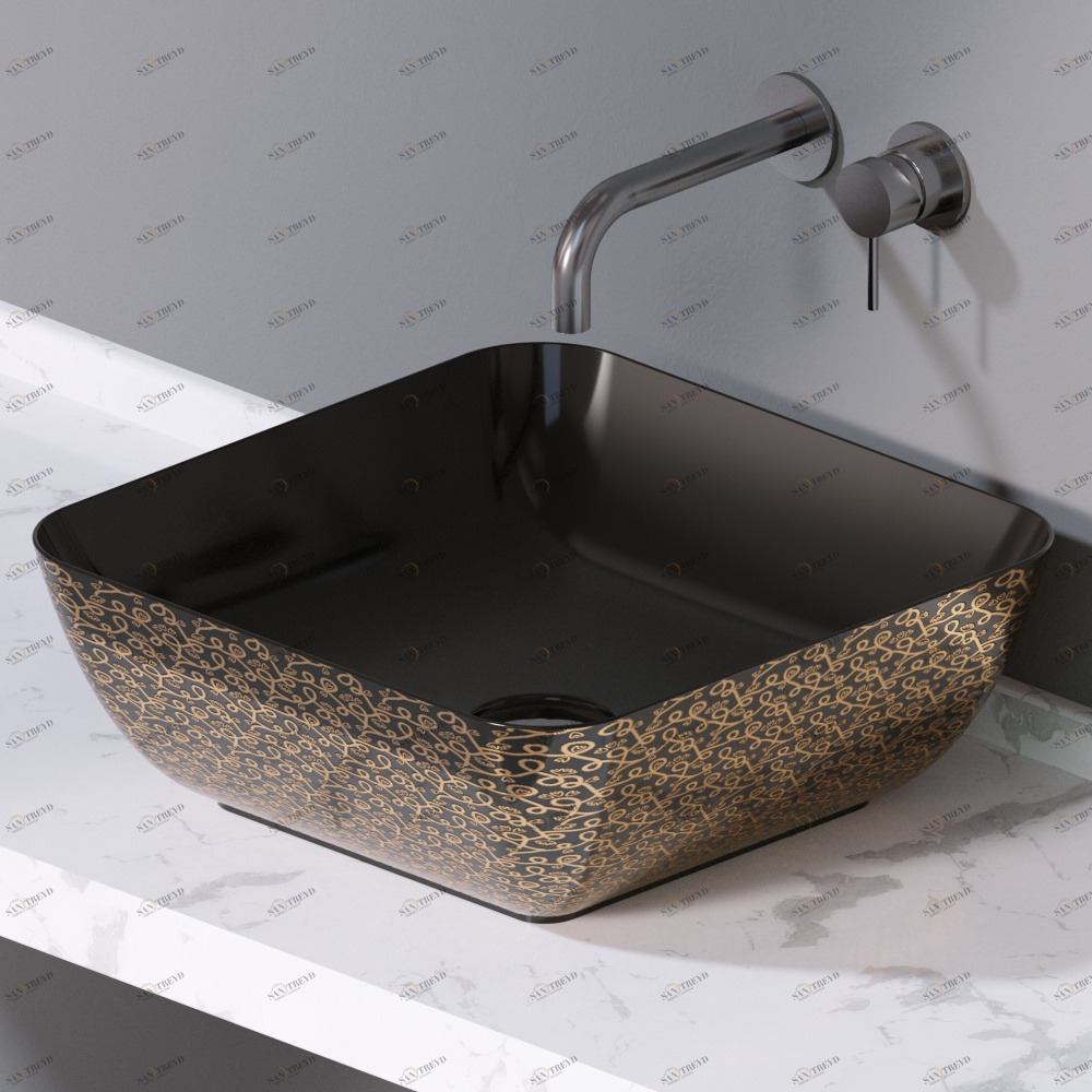 L602401G Накладная раковина на столешницу  прямоугольная A. e T. Italia ELITE AeT ITALIA