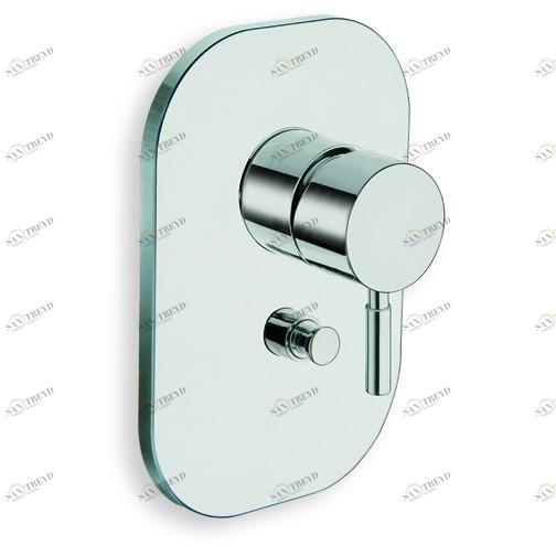 CRIPM659 Внешние части смесителя для ванны / душа с 2 выходами для CRICS535 и накладкой из АБС-пластика Cristina Rubinetterie 