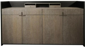 Garbarino Буфет из лакированного дуба с распашными дверцами с ящиками Edgar Ed3