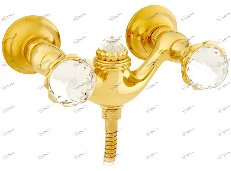 Bronces Mestre Смеситель для душа на 2 отверстия с кристаллами swarovski® Artica sun-id-1461997