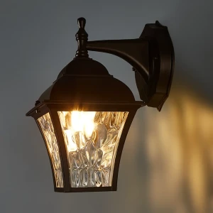Светильник уличный настенный Apus D IP33 1XE27X40W цвет шоколадный 83960120 STLM-2169972
