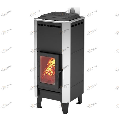 Печь-камин Теплодар Вертикаль металлика 1074