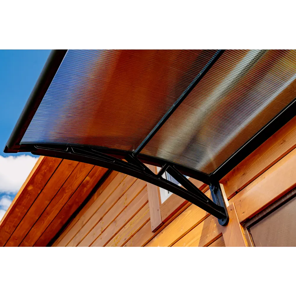 Усиленный козырек одинарный сотовый коричневый Santreyd 89320937 STLM-0893483 - Вид №2