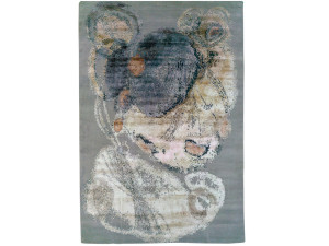 Индийский ковер из новозеландской шерсти и чистого шелка