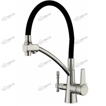 Zorg ZR 338-6 YF SATIN Смеситель для кухни Zorg 420х225 мм 