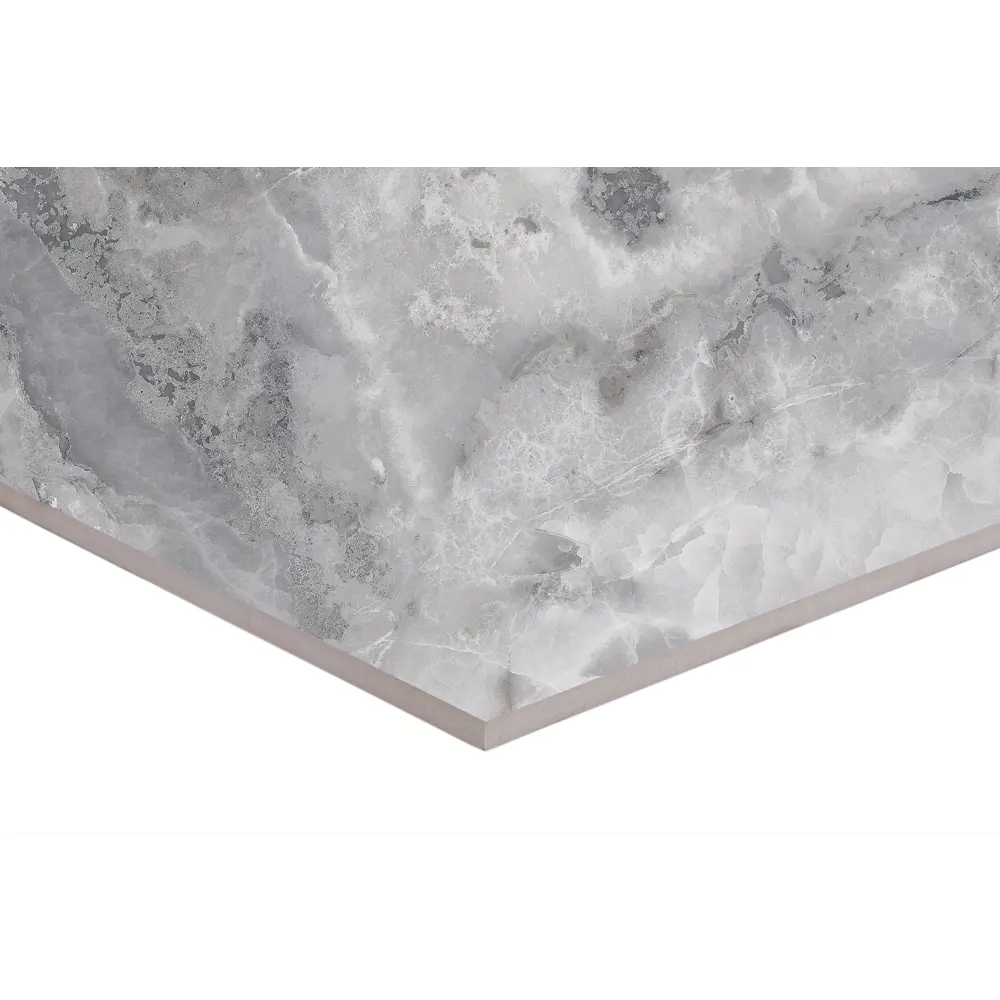 Керамогранит ARCADIA CERAMICA Onyx Invisible Grey 60x120 - глянцевый серый 89384202 STLM-1438068 - Вид №3
