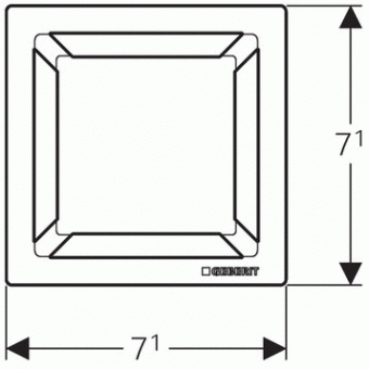 Накладная панель для трапа Geberit CleanLine 68 154.312.00.1 Santreyd  - Вид №2