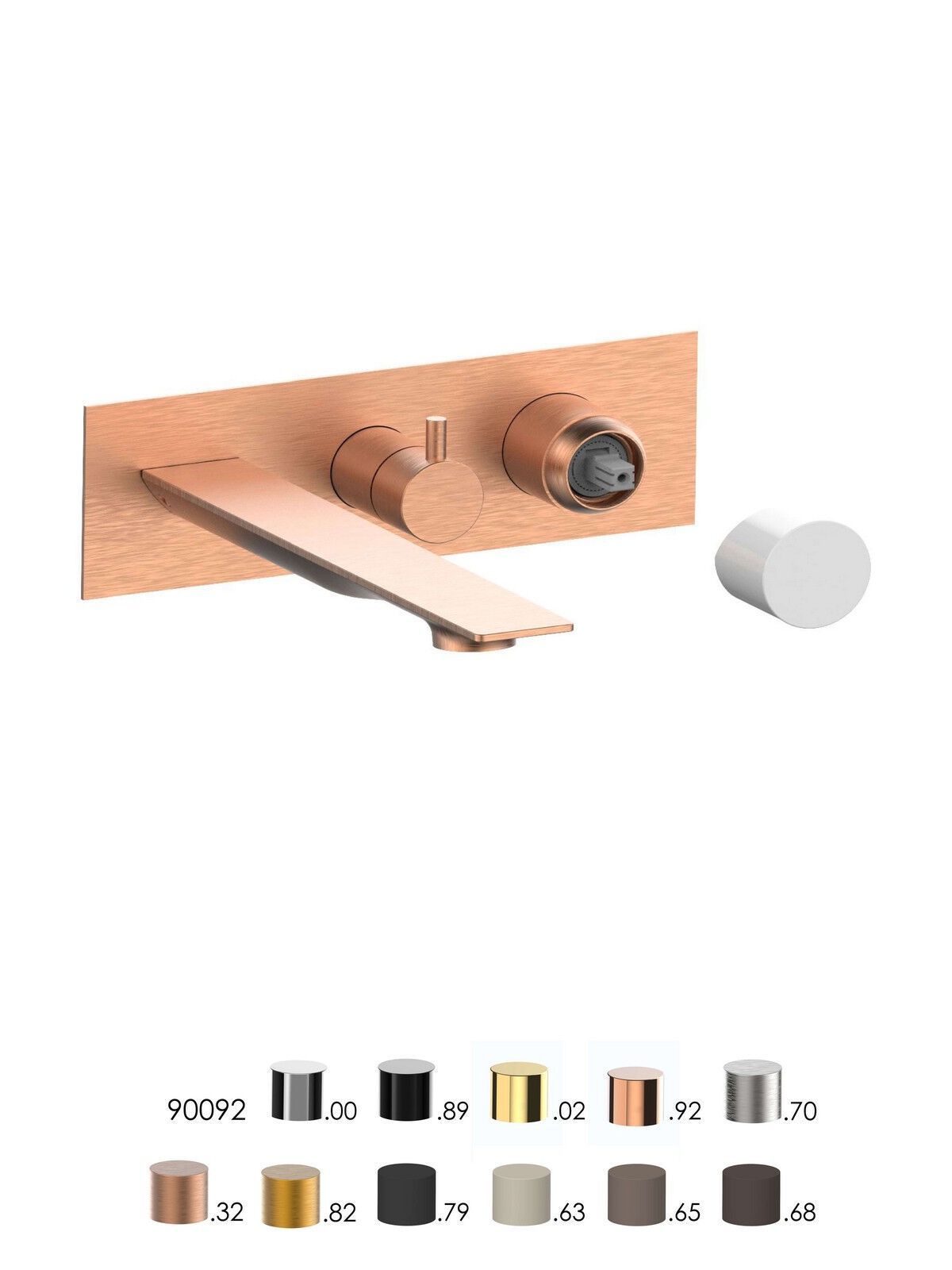 Встраиваемый однорычажный смеситель для ванны с ручным душем Rubinetterie Frattini отдельная эстетика ARCH-00118361 - Вид №3