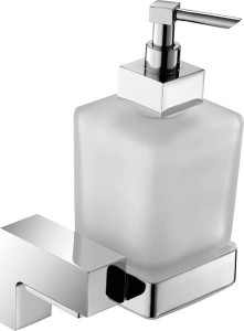 H8700/11MB Sanibano Elegance, настенный стеклянный дозатор, цвет черный матовый