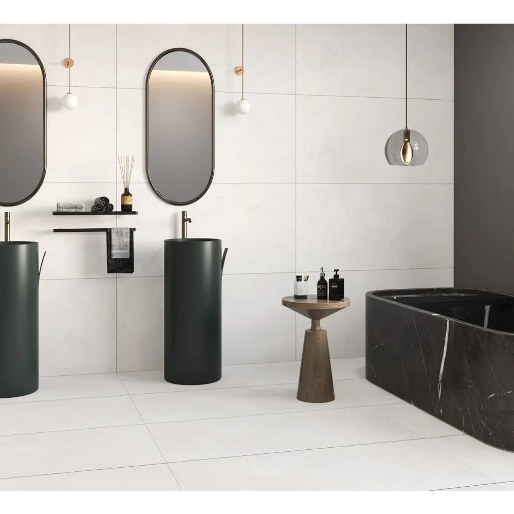 Глазурованный керамогранит Arcadia Ceramica Symphonya Ice 60x120 см 1.44 м² матовый цвет светло-серый MATT STLM-2132422 - Вид №2