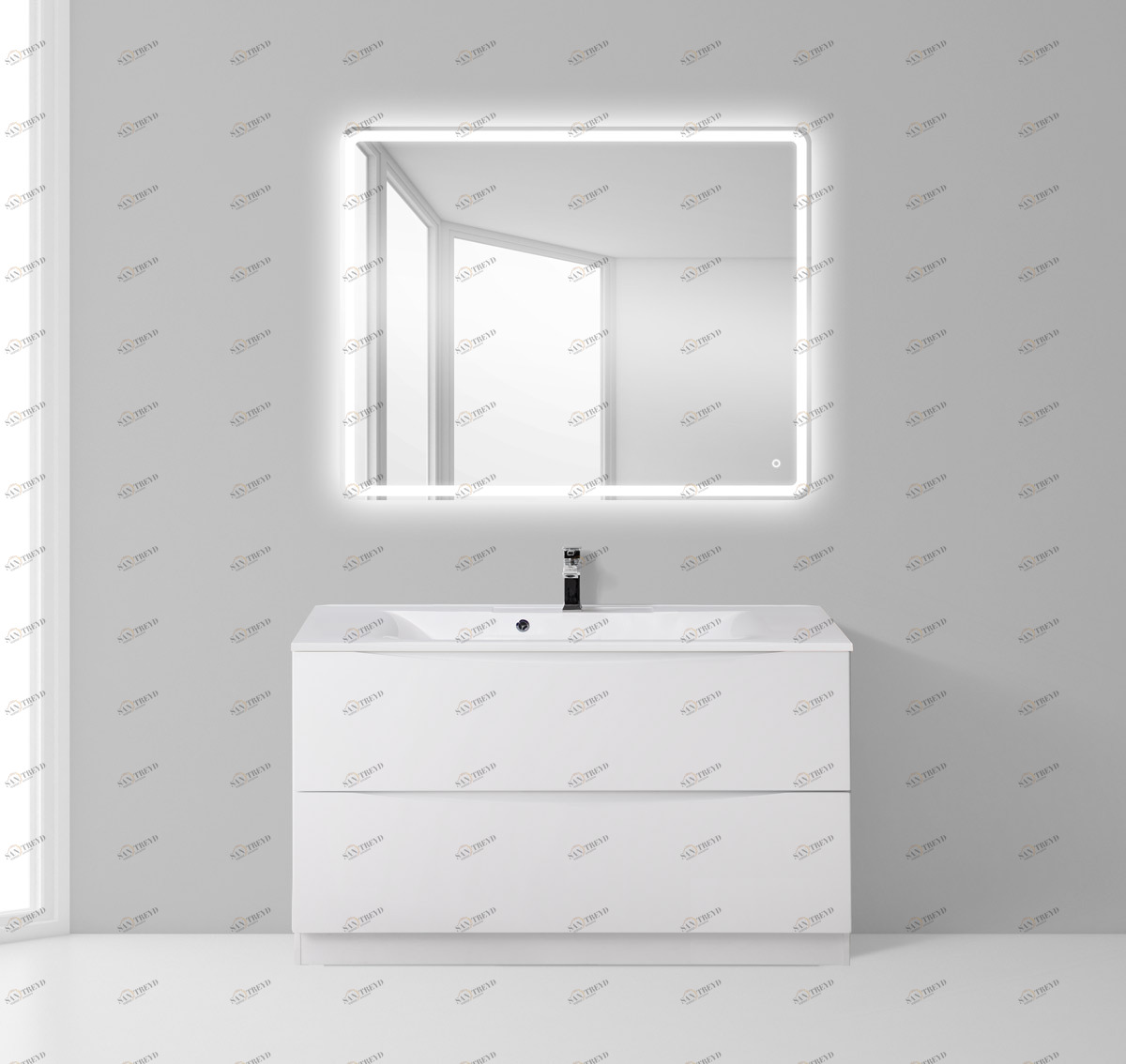 Мебель для ванной BelBagno MARINO-1000-2C-PIA-BL-P 