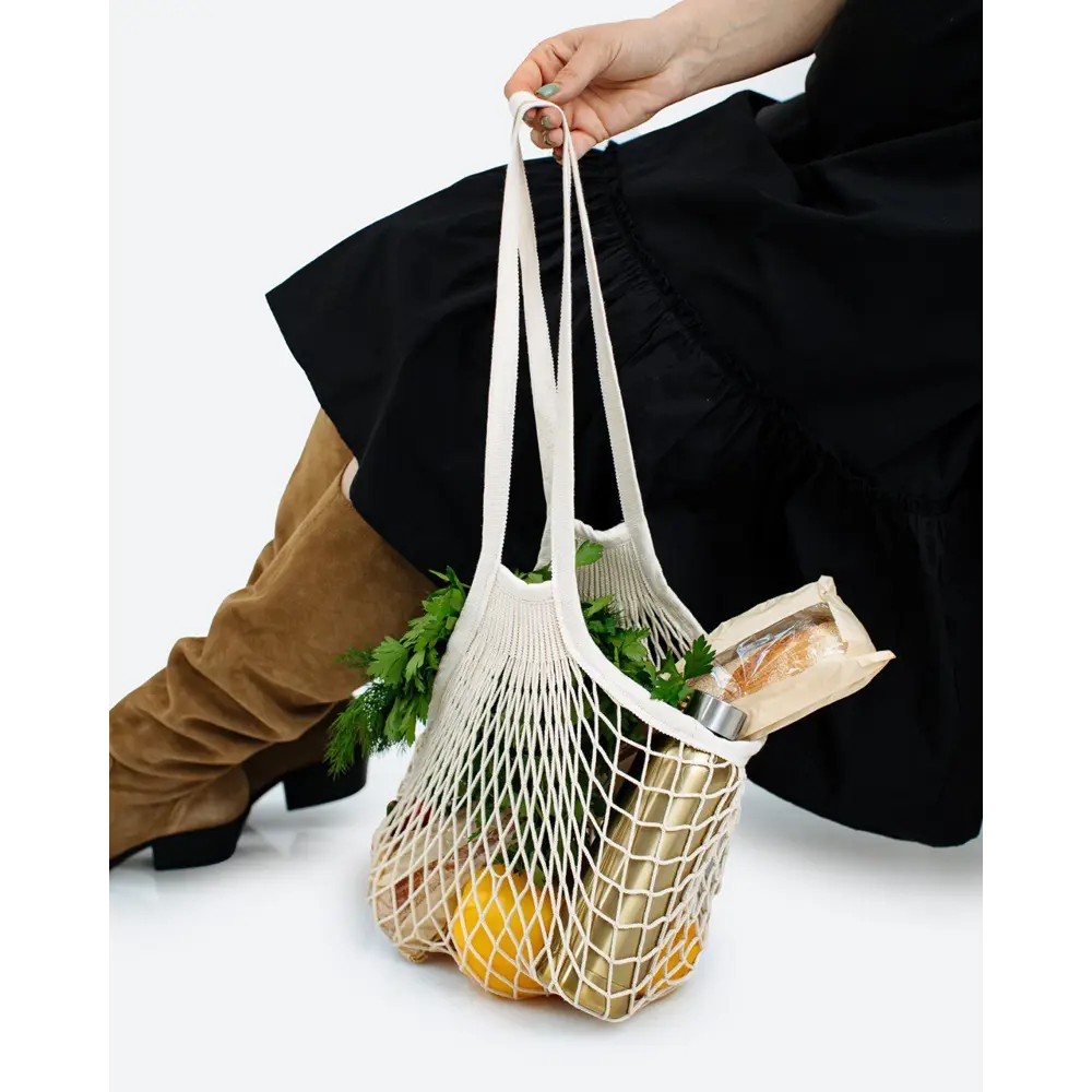 Сумка-авоська хлопок цвет бежевый нагрузка до 10 кг Santreyd STLM-2012182 - Вид №4