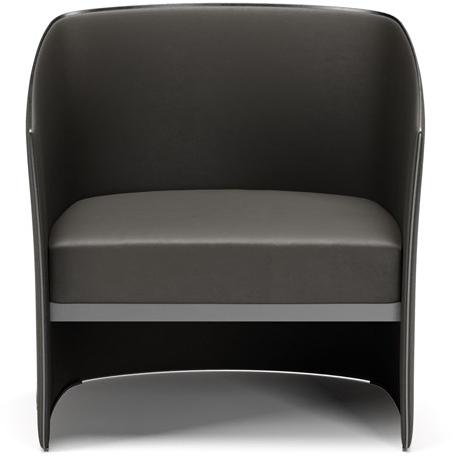 SM Living Couture Мягкое кресло из кожи и ткани с подлокотниками Hoffman Pna_04 - Вид №1