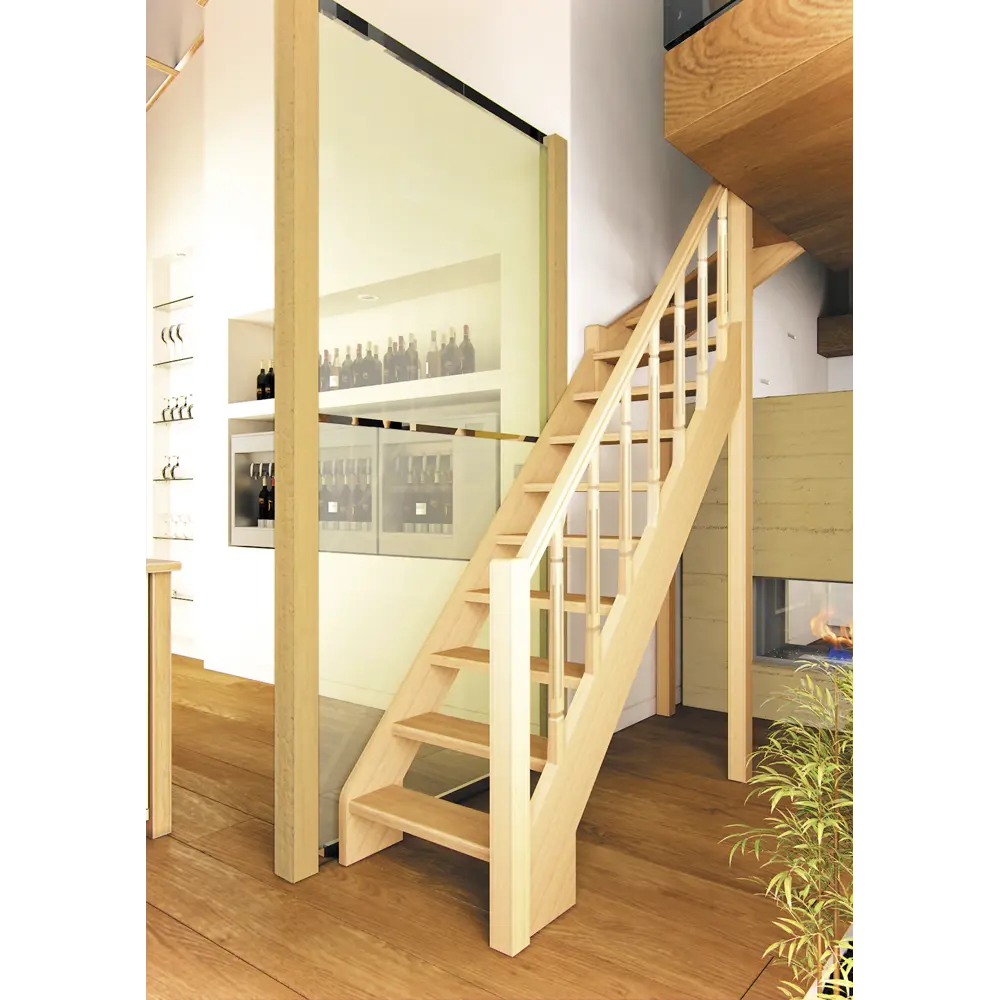 Лестница поворотная 90° ЛЕС-715 универсальная ЛЕСЕНКА STLM-2102026 - Вид №1