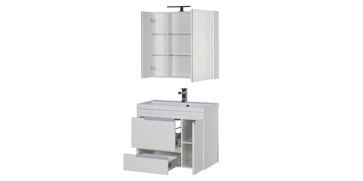 Комплект мебели Aquanet Тиволи 80 белый 00180560 - Вид №2