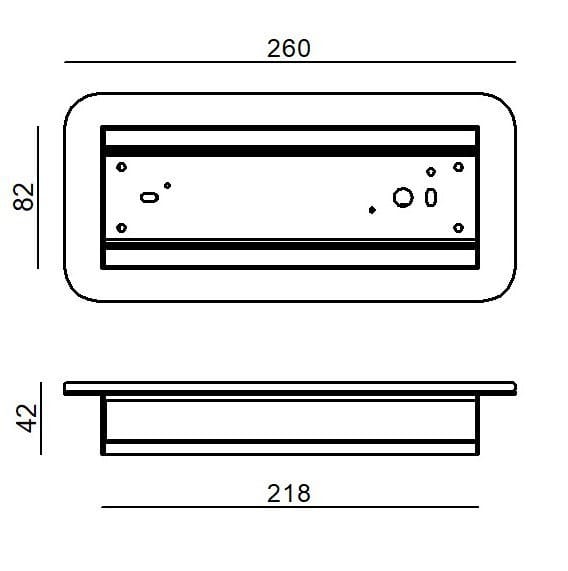 Металлический светодиодный настенный светильник Linea Light Group Gemini ARCH-00096102 - Вид №4