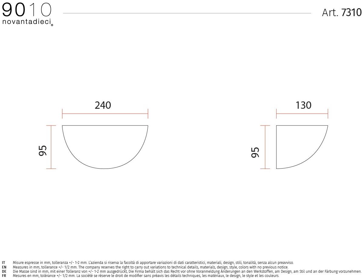 9010 novantadieci Аппликация светодиода из керамики  7310  - Вид №4