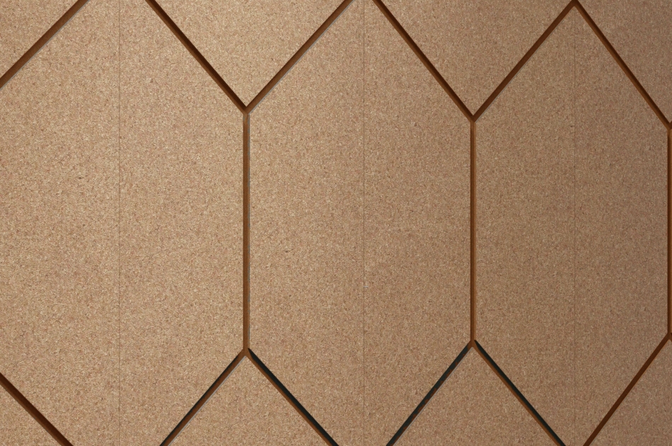 315 048 683 Пробковая 3D-плитка для стен Saffron GRANORTE Groovy