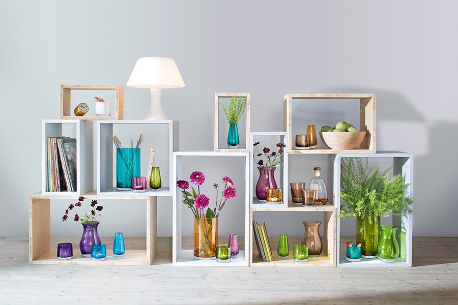 Ваза в форме бутона flower colour 14 см лиловый LSA INTERNATIONAL - 253387 Фиолетовый  - Вид №1