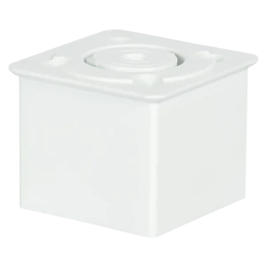 Мебельная ножка TECH-KREP квадратная белая 45×50 мм с крепежной пластиной 89404171