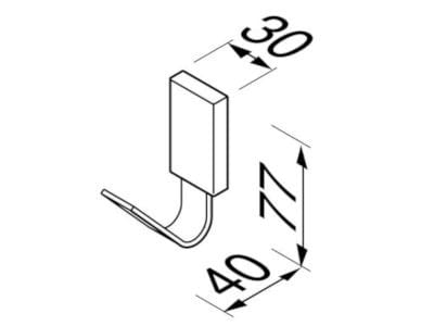 Металлический крючок для халата Geesa Frame ARCH-00145470 - Вид №1