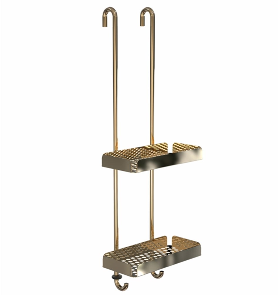 FROST Полка для душа 6 двойная » золото Нержавеющая сталь Золото N1947-GO 