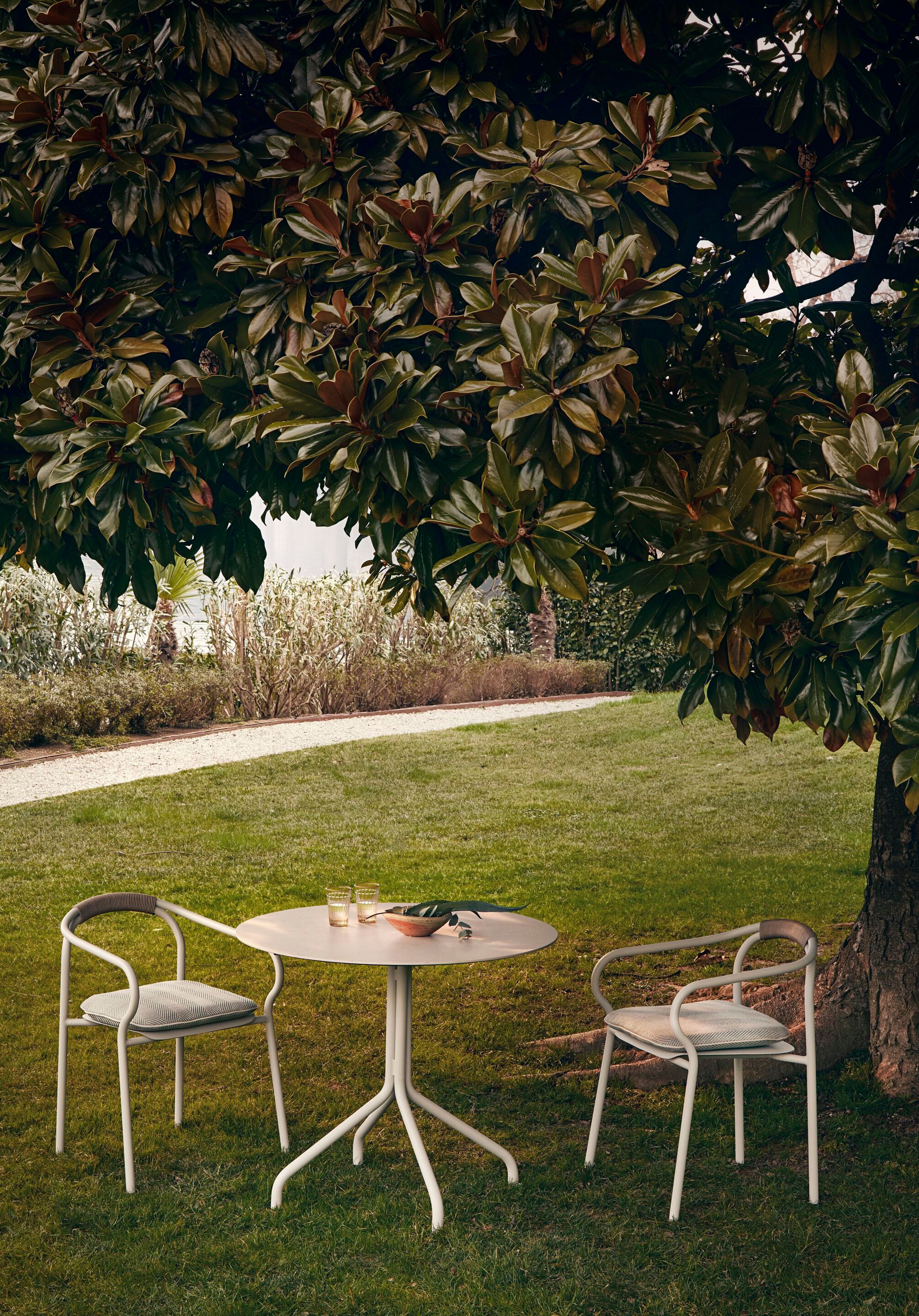 Алюминиевый круглый садовый стол Unopiù Salò ARCH-00036356 - Вид №6