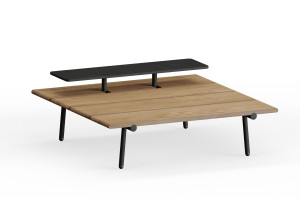 Садовый столик iroko с полкой