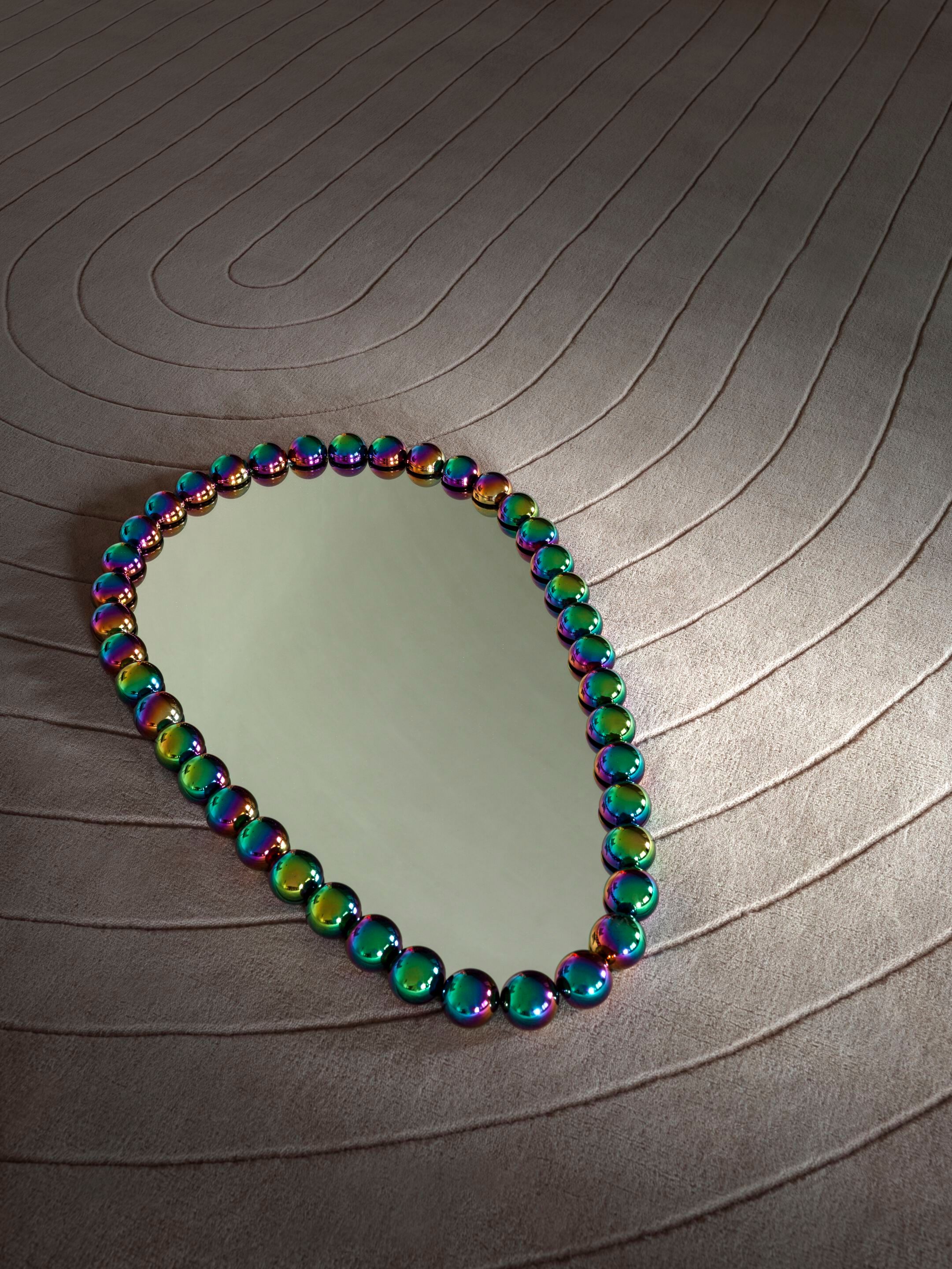 Сплошной цвет круглый шерстяной ковер GHIDINI1961 DUNE ARCH-00144662 - Вид №2