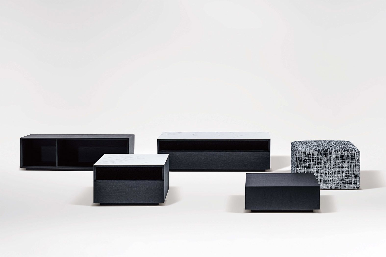 Журнальный столик из каррарского мрамора с отсеком для хранения CAMERICH BLEND ARCH-00060224 - Вид №1