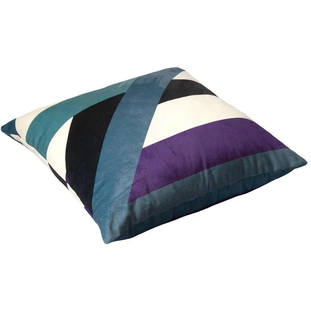 Подушка Геометрия 40x40 см цвет синий SEASONS STLM-2017682 - Вид №1