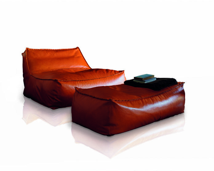 Verzelloni Прямоугольный кожаный пуф Zoe sun-id-1388147 - Вид №1