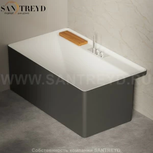 Ванна угловая MARSIGLIA графитовая