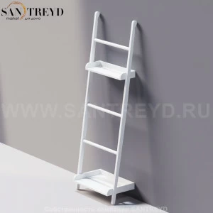 Agape STAIRS Вешалка для полотенец с двумя полками белая ACOM0545NZ