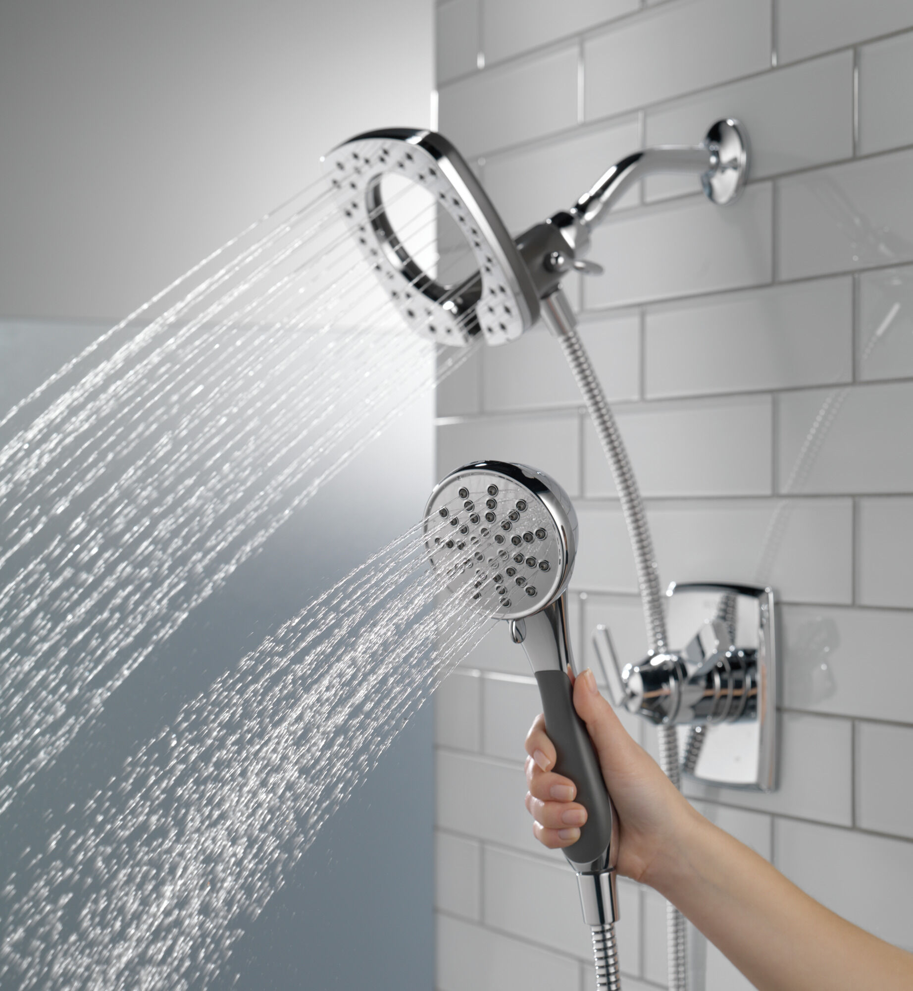 T17264-I Облицовка для душа Monitor® серии 17 с In2ition® Delta Faucet Ashlyn Хром  - Вид №16