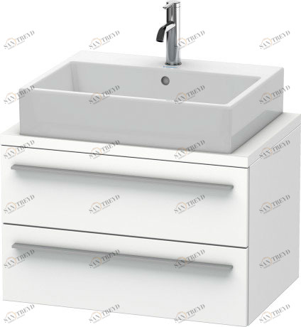 XL540601818 Тумбочка для компактной консоли X-Large #XL5406 700 x 478 мм Белый матовый, декор Duravit