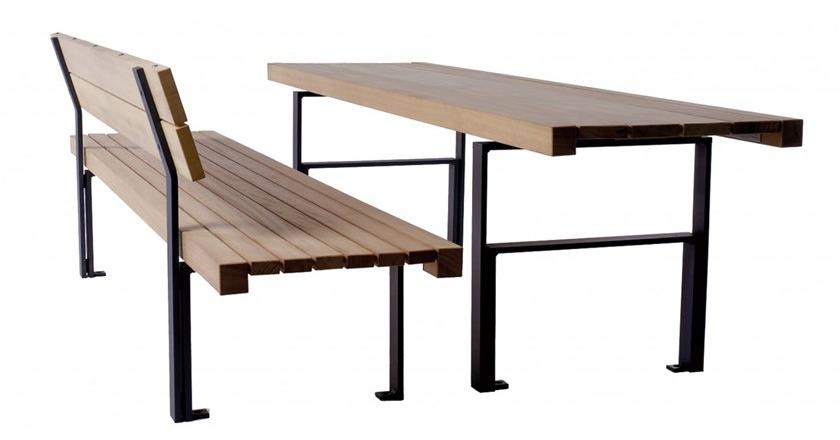 Euroform W Прямоугольный деревянный стол для общественных мест  870  - Вид №1