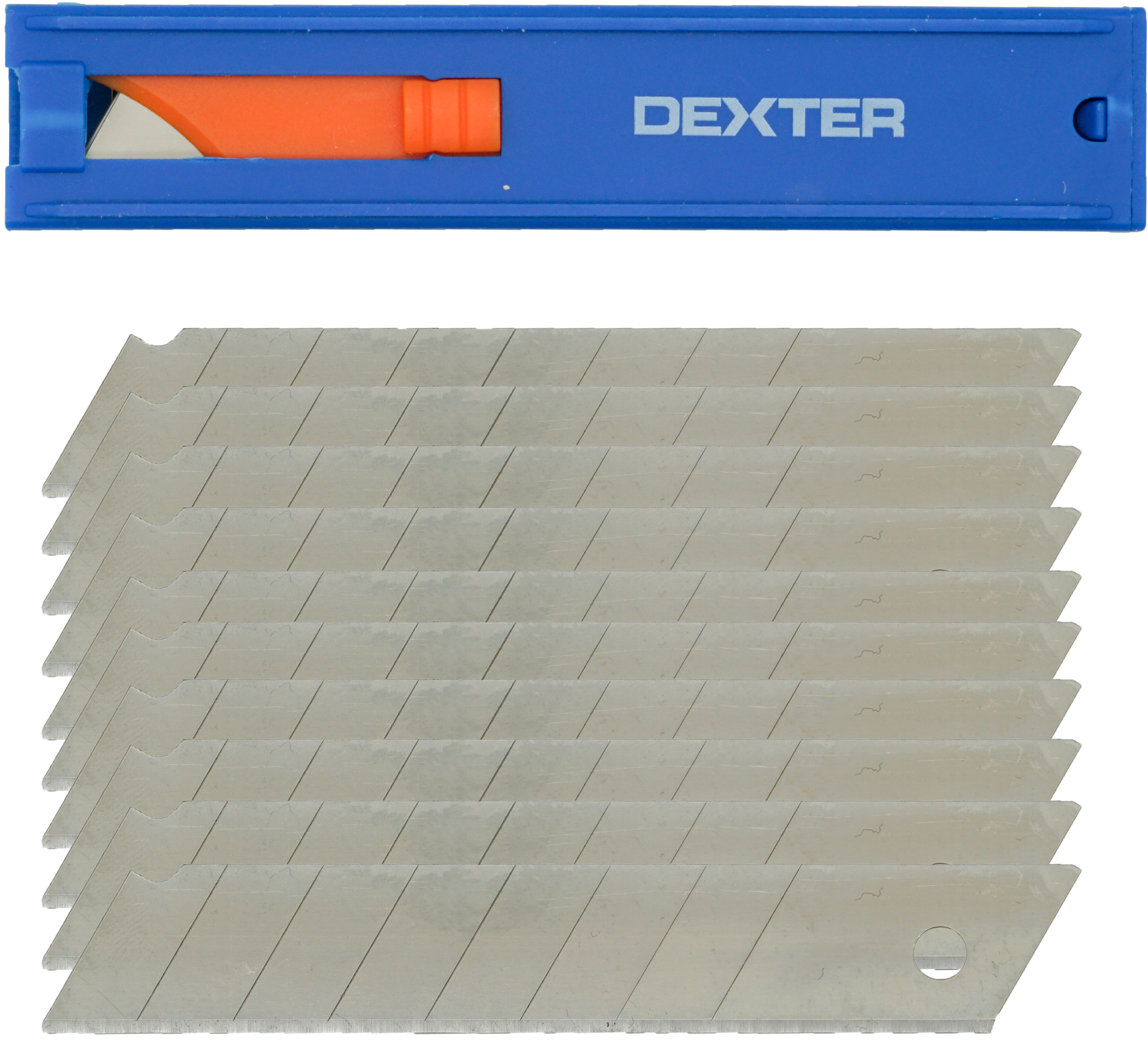 Лезвия универсальные Dexter 18 мм для точной резки - набор 10 шт 83684277